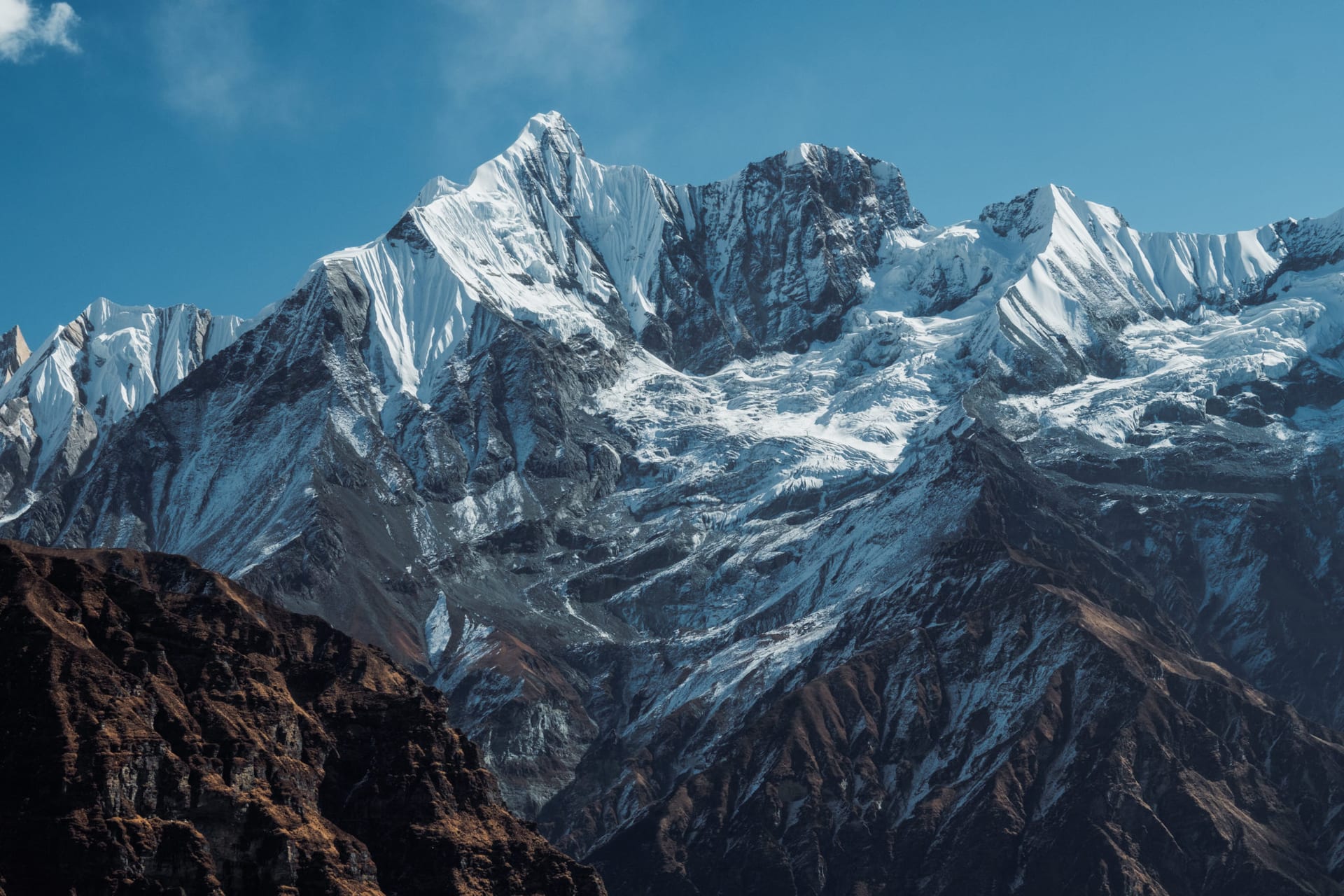 Annapurna massif from base camp, Nepal
