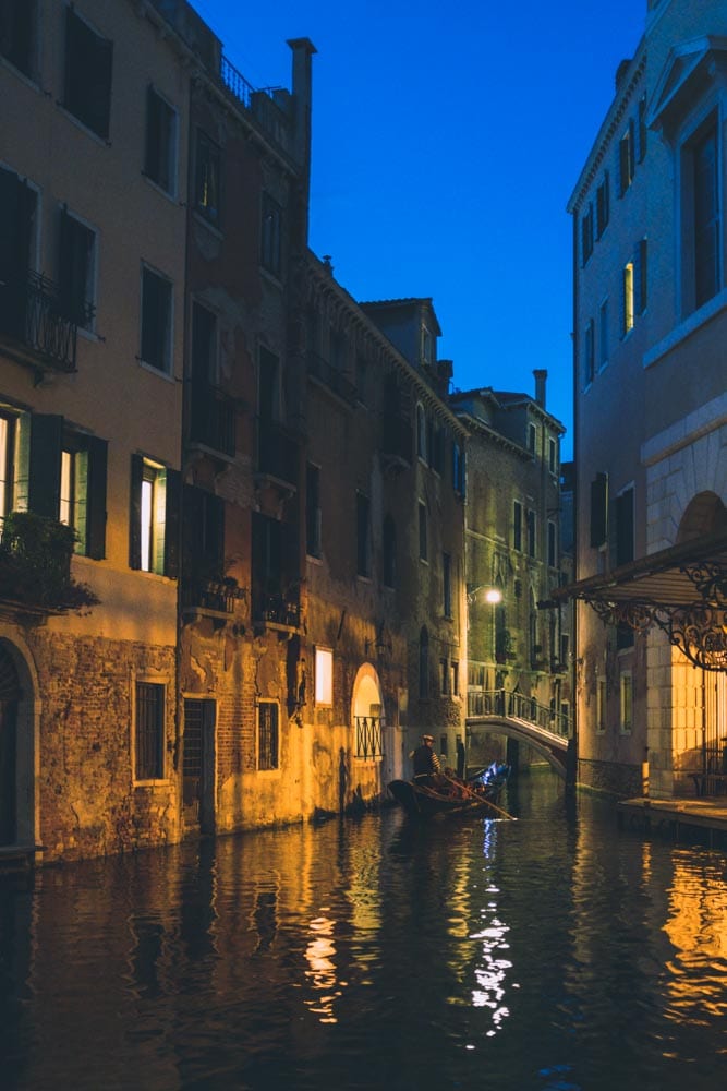 Quiet waterway in Venice, Italy