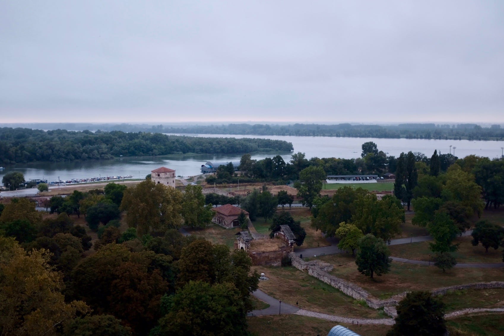 Confluence of the Sava and Danube rivers