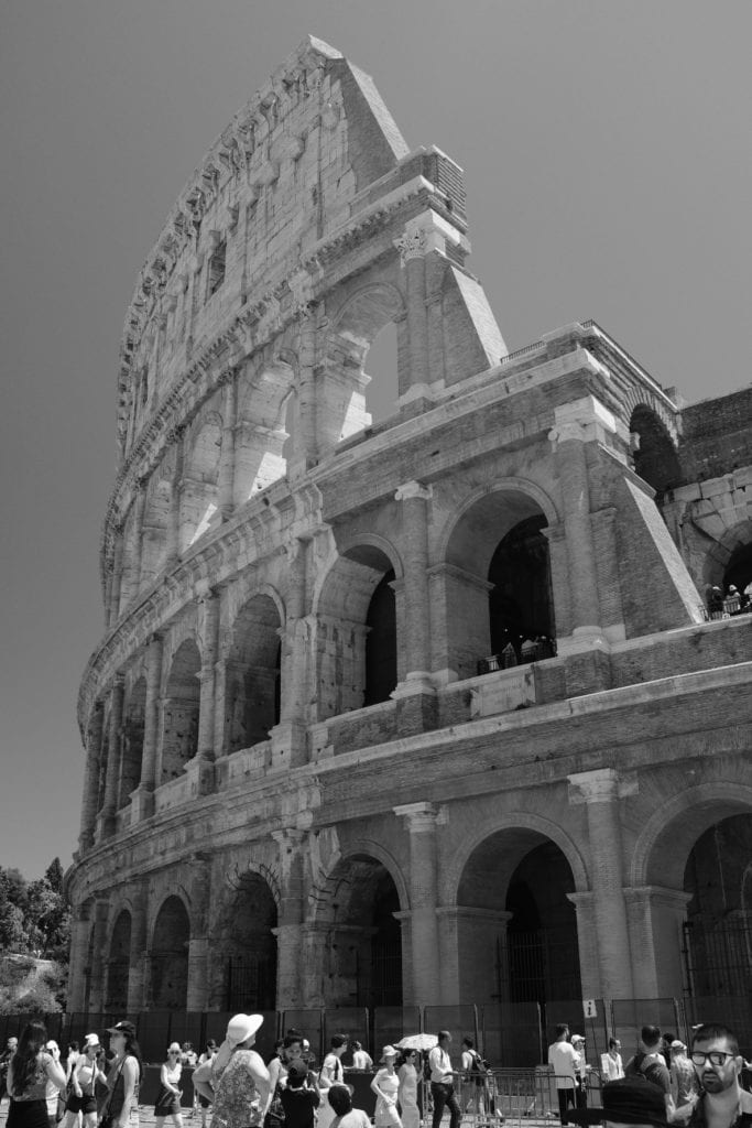 Rome Colosseum BW