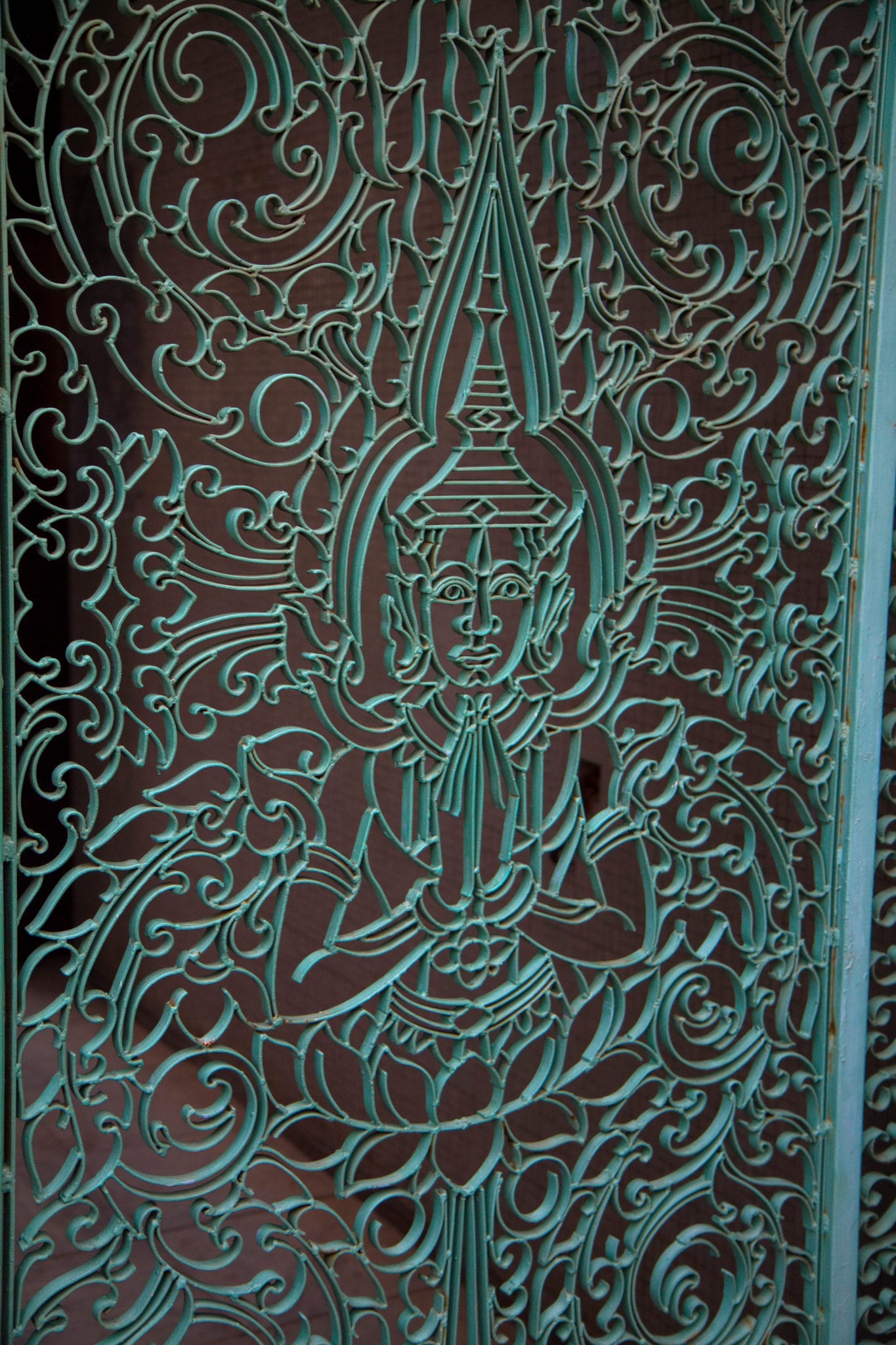 A beautiful metal gate, I read somewhere France had given some metal gates as a gift. I wonder if this is it.