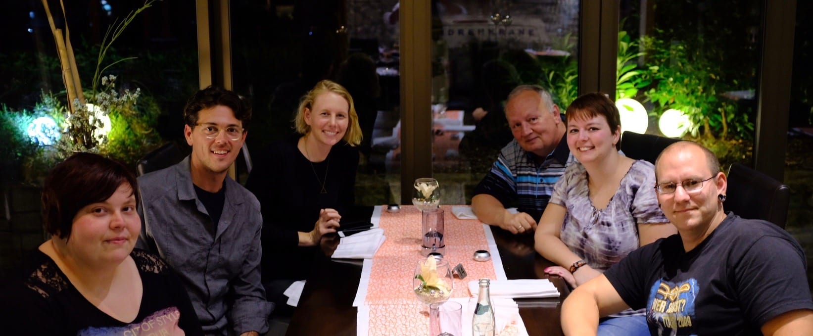 Old world and new world family dinner