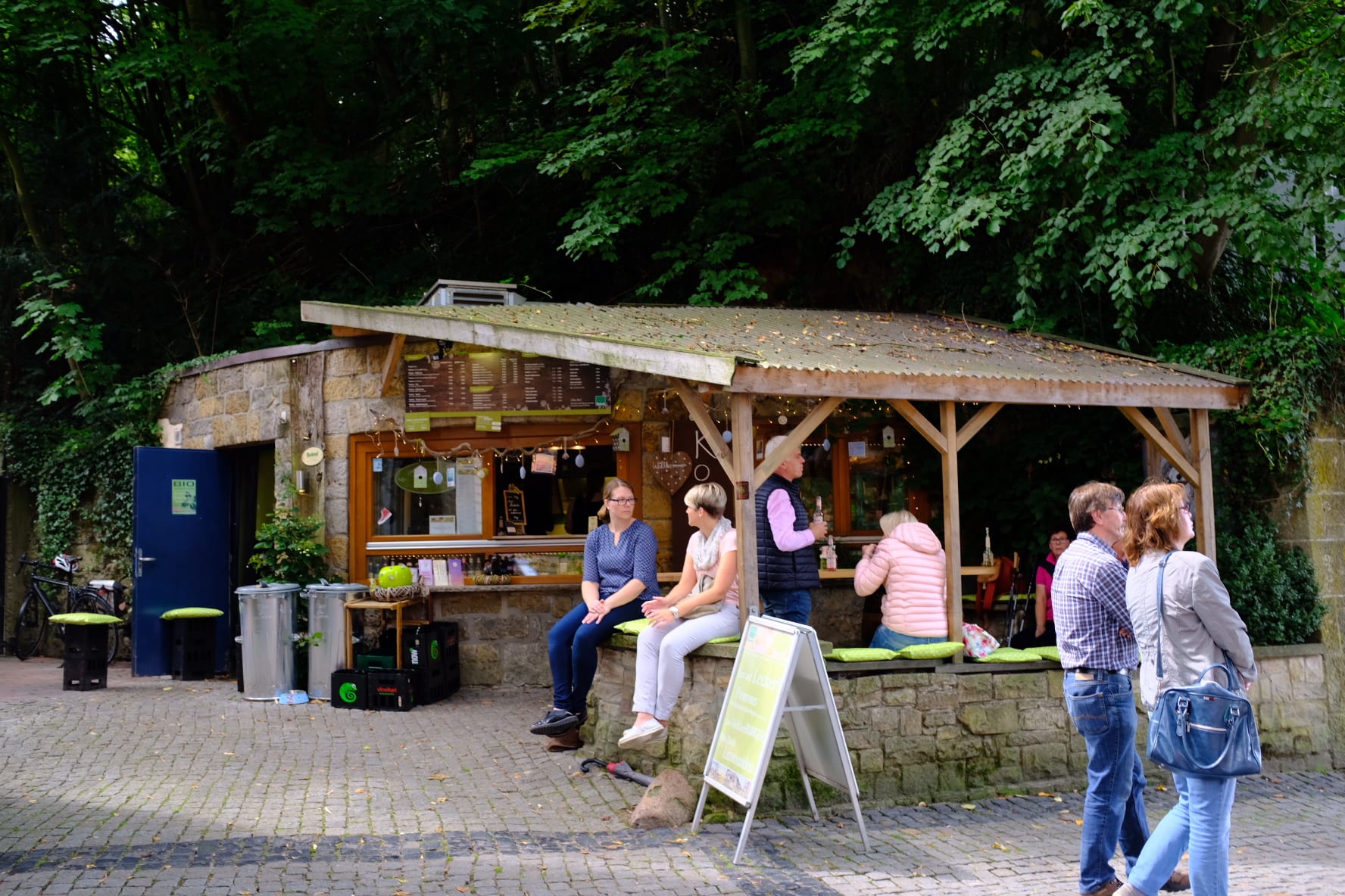 A little sausage shack where we had some delicious currrywurst