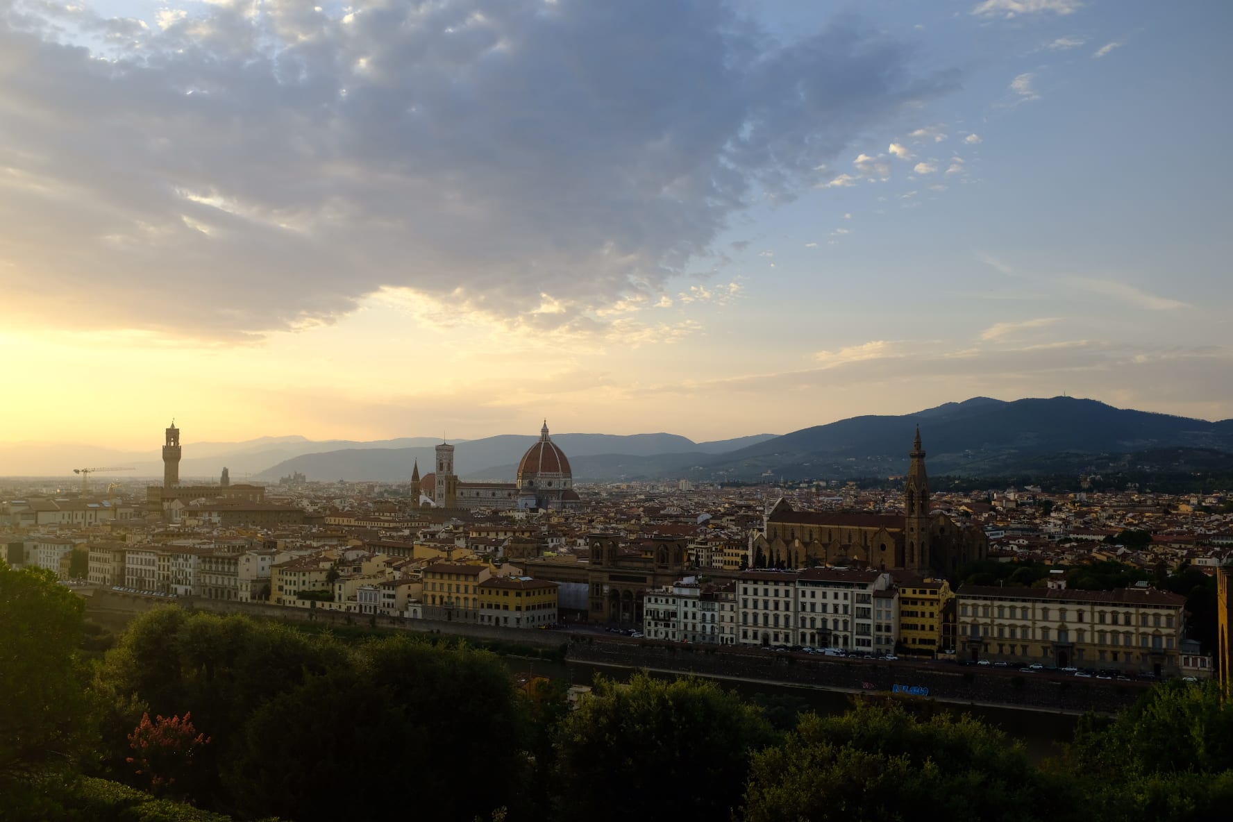 Firenze Sunset Overlooking Florence